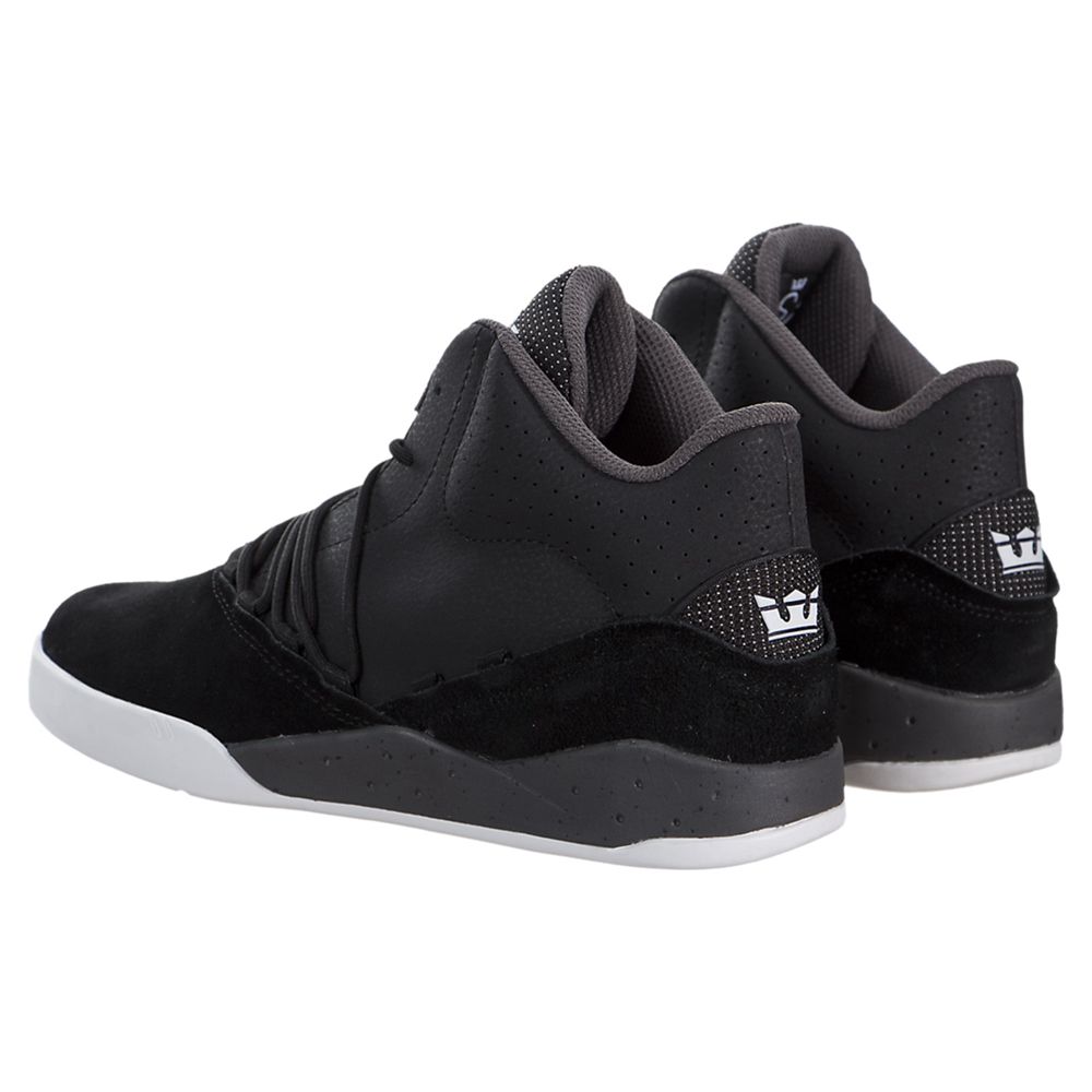 Baskets Supra Estaban Noir Black/Grey-White Homme | TJQ-06232305